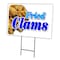 Signmission Fried Clams Yard Sign & Stake outdoor plastic coroplast window, C-2436-DS-Fried Clams C-2436-DS-Fried Clams - alternate 1